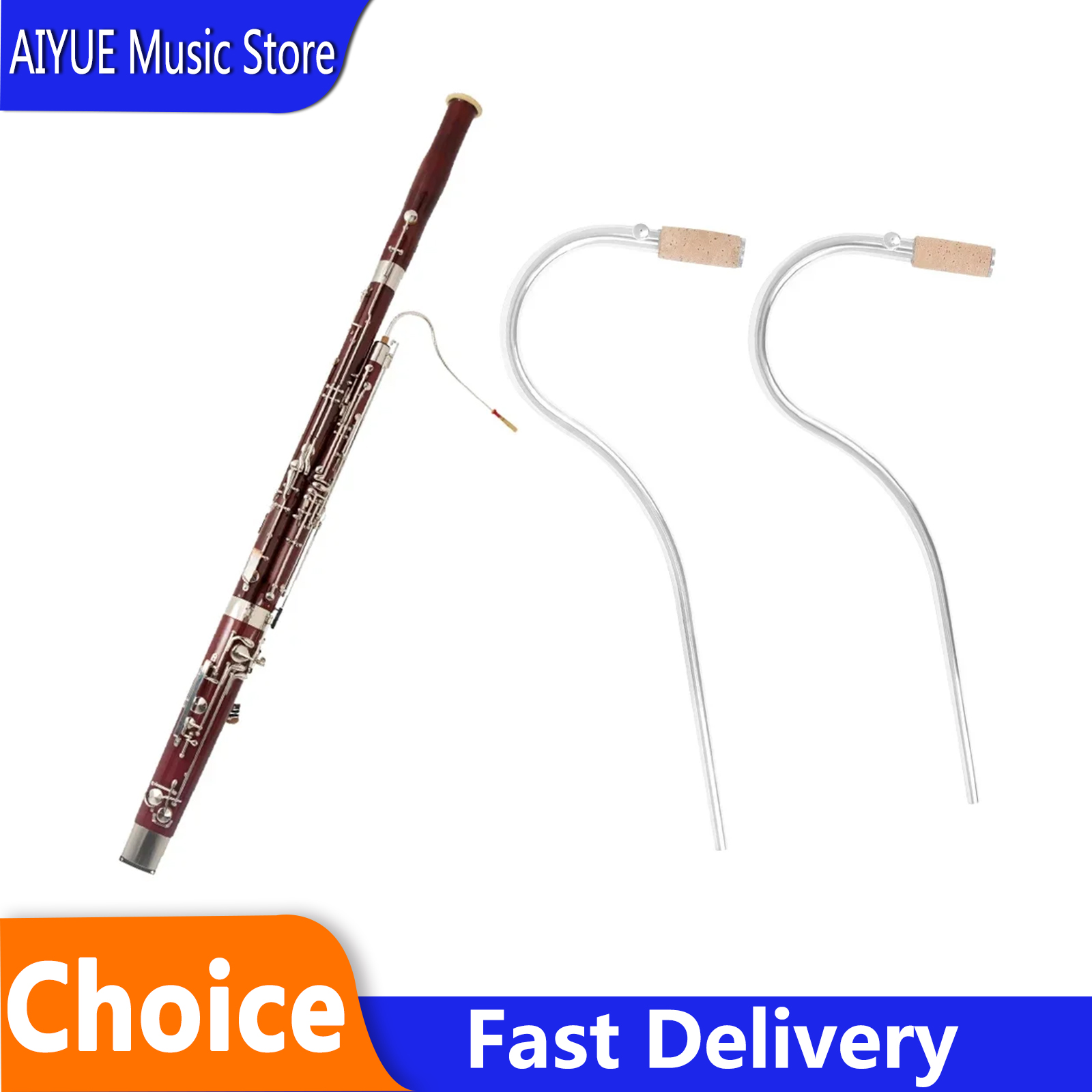 Musical Instrument Bassoon - 2 Buah Pipa Tiup Bassoon Berlapis