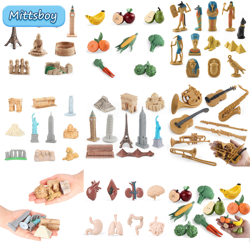 Musical Instrument Maraca - Montessori Mainan Matematika Simulasi Bangunan Model