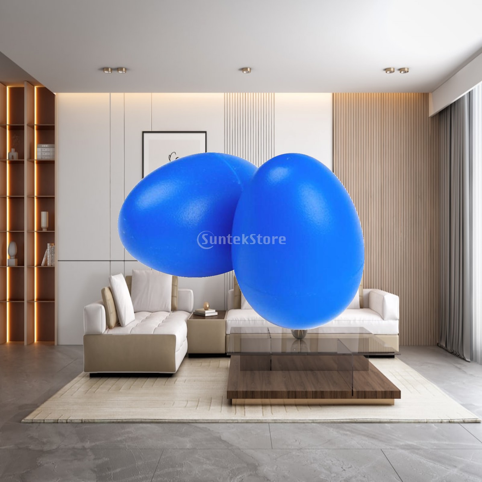 Musical Instrument Maraca - Maracas Telur Plastik Biru, Instrumen Musik