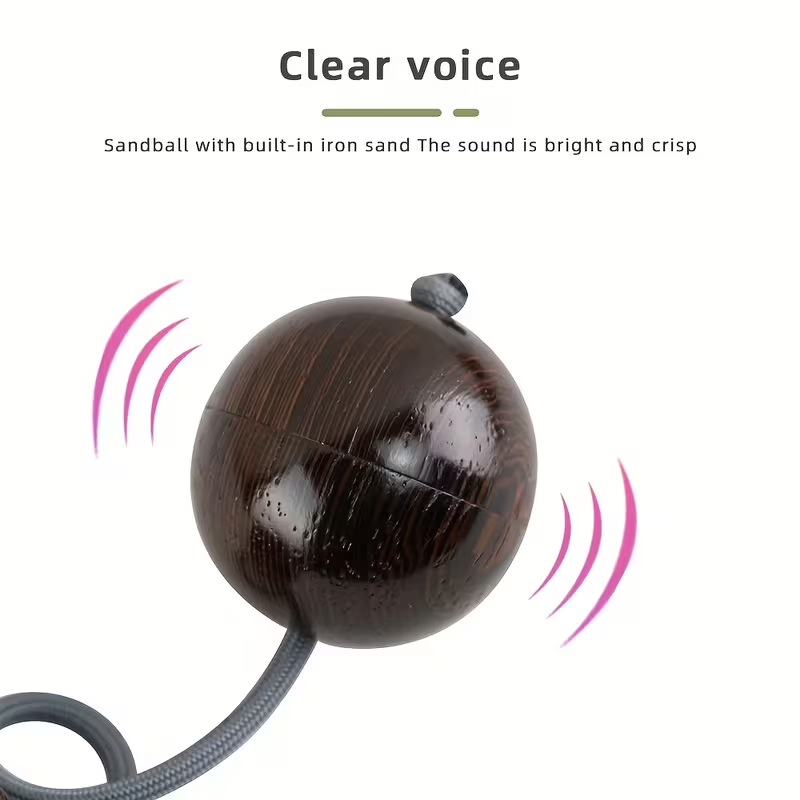 Musical Instrument Maraca - Bola ritme kayu beech, bambu, kayu