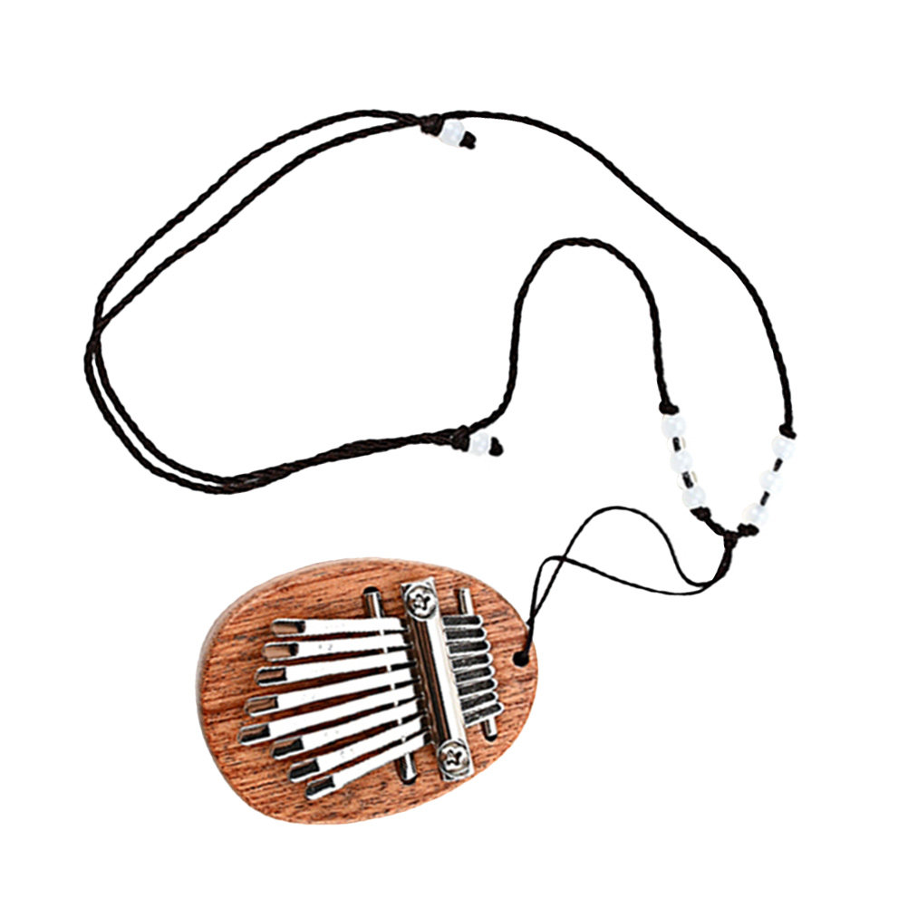 Musical Instrument Family - Kalimba 8-Tuts Kecil dengan Tali Gantung,