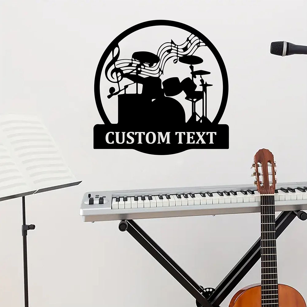 Musical Instrument And Name - 1 Buah Wallpaper Perekat Diri Vinyl
