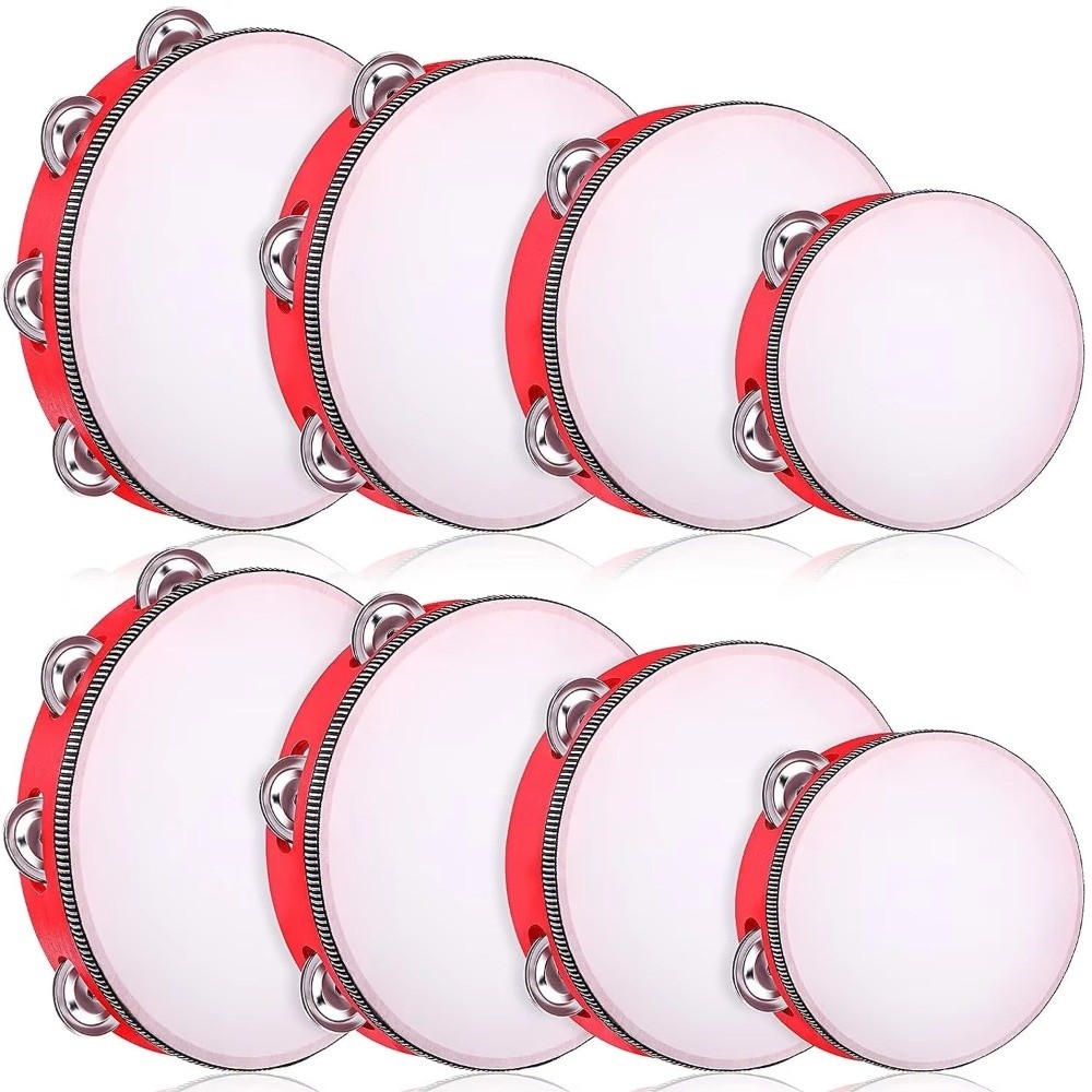 Drum Genggam Logam 4/6/8/10 In - Musical Instrument Tambourine ulasan dan harga