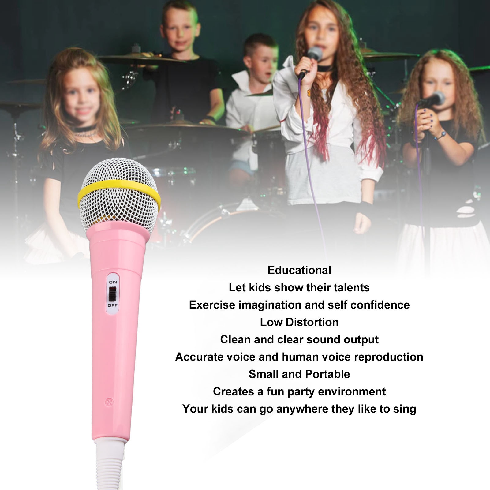 Mikrofon Berkabel Anak-anak Mi - Musical Instrument Family ulasan dan harga