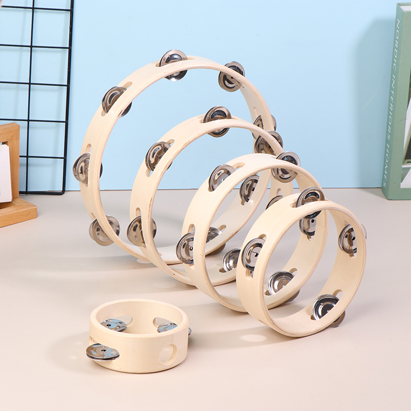 Mainan Drum Tangan 4/6/7/8/10  - Musical Instrument Tambourine ulasan dan harga