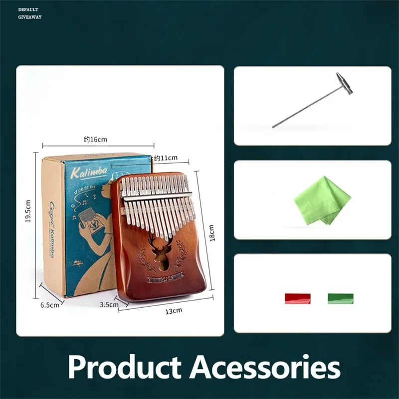 Cega Kalimba 17 kunci, instrum - Musical Instrument Family ulasan dan harga