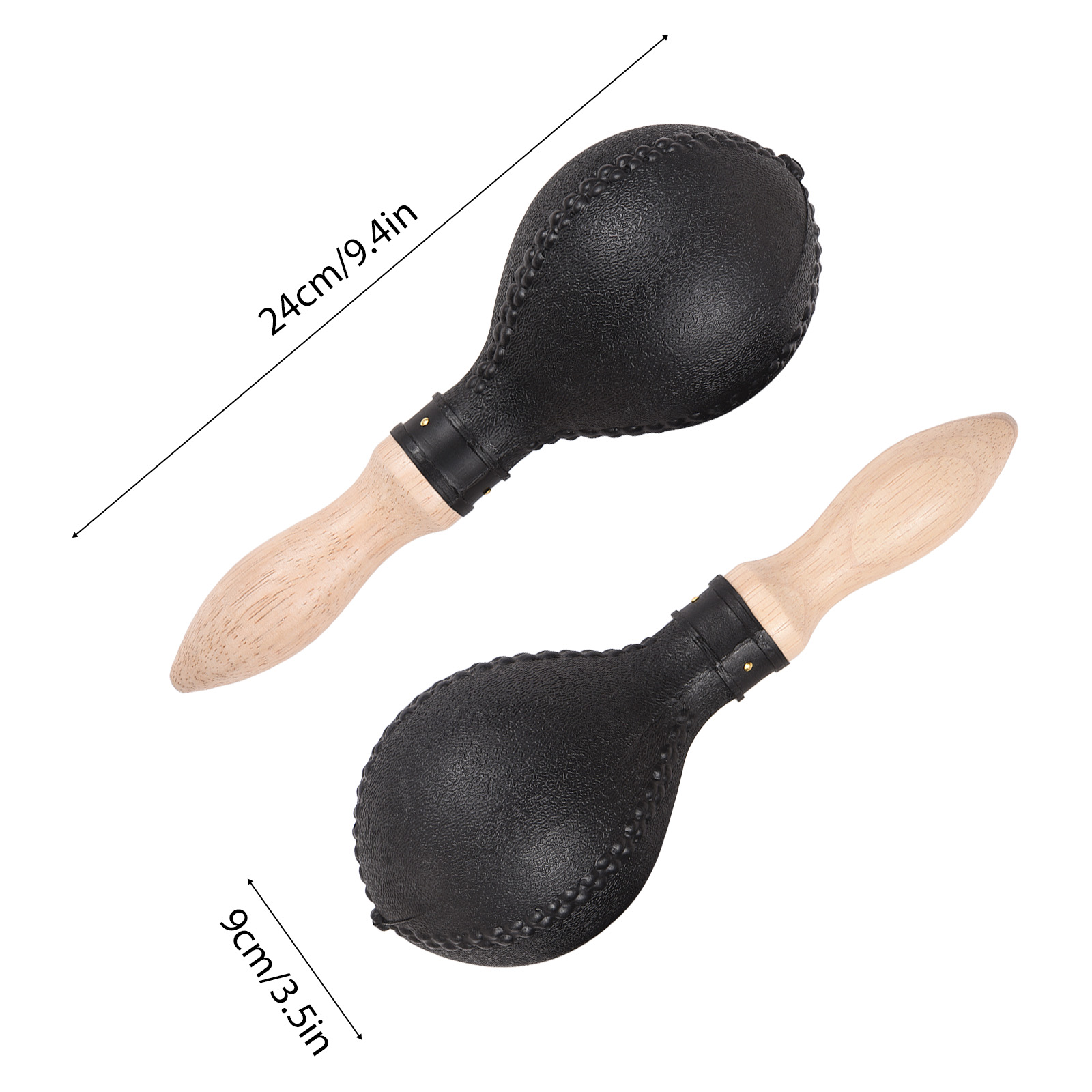 1 Pasang Maracas Hitam 25cm, A - Musical Instrument Maraca ulasan dan harga