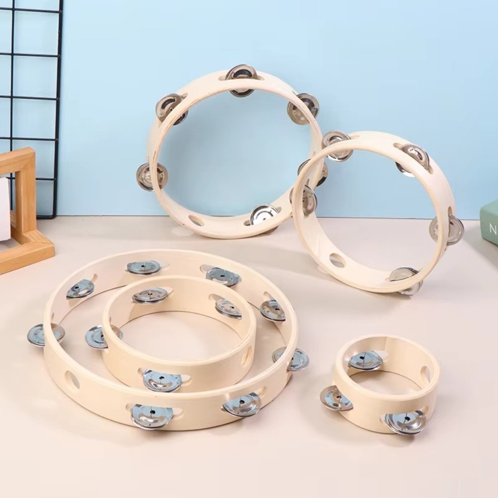 Drum Tangan Kayu Baru Ukuran 4 - Musical Instrument Tambourine ulasan dan harga