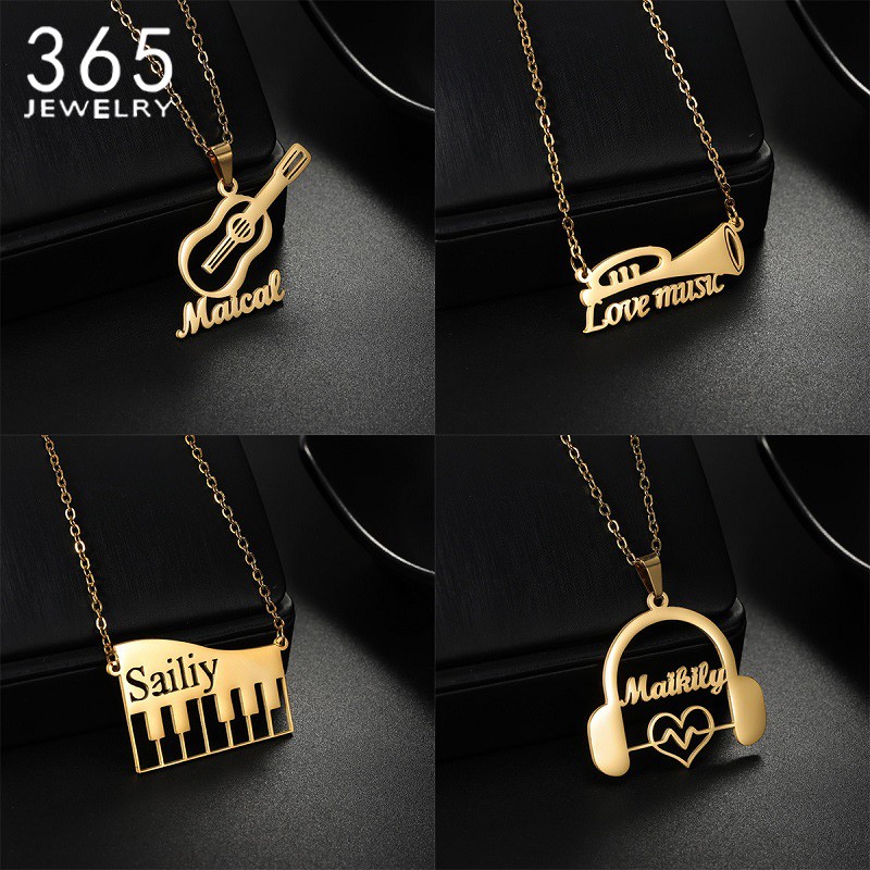 Kalung Liontin Instrumen Musik - Musical Instrument And Name ulasan dan harga