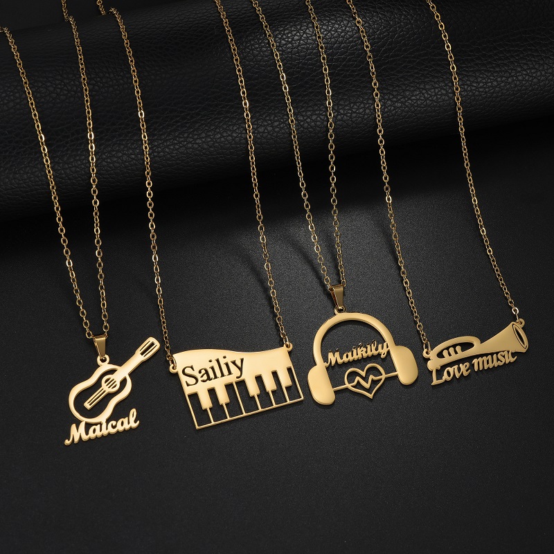 Kalung Liontin Instrumen Musik - Musical Instrument And Name ulasan dan harga