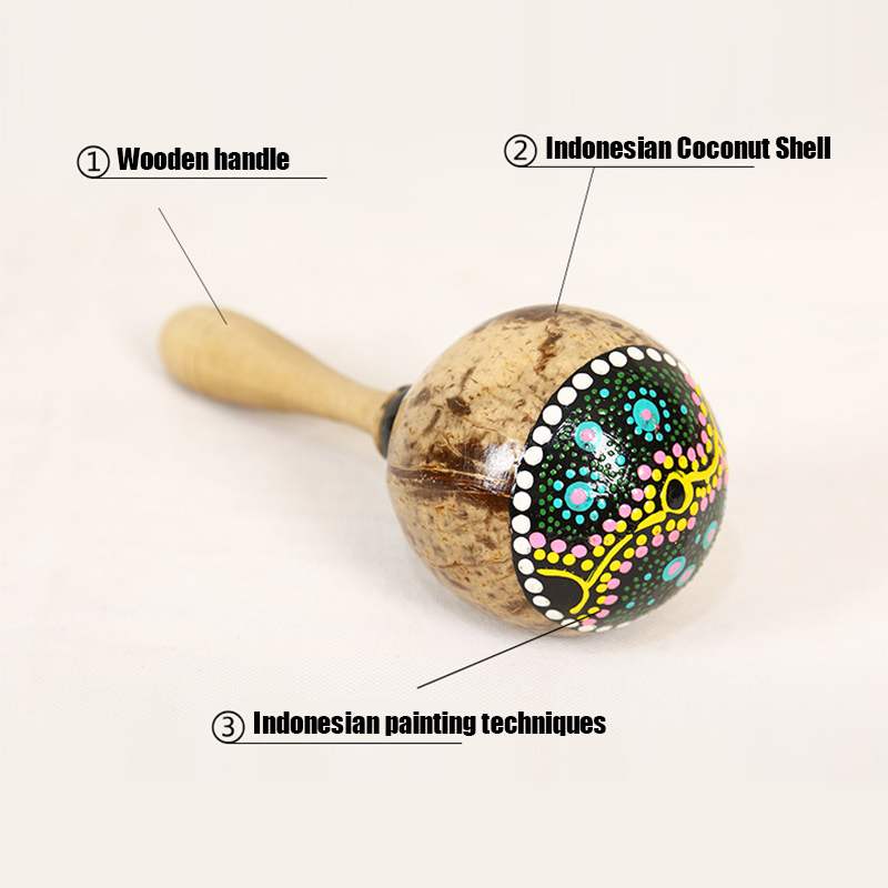 Pengocok Palu Pasir Tempurung  - Musical Instrument Maraca ulasan dan harga