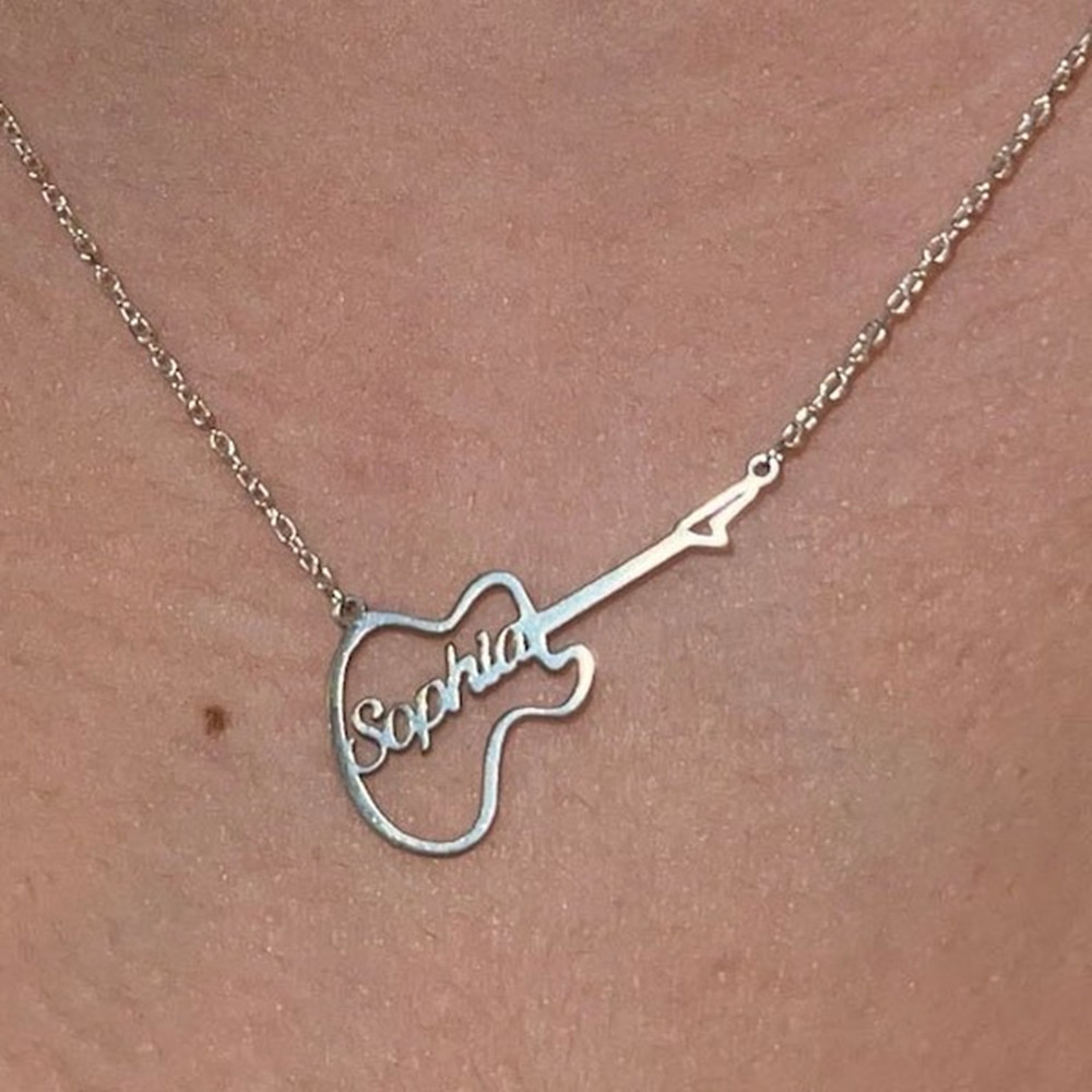 Kalung Biola Custom Personalis - Musical Instrument And Name ulasan dan harga